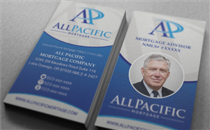 Business Card Design by edwin_design for All Pacific Mortgage | Design #3676048
