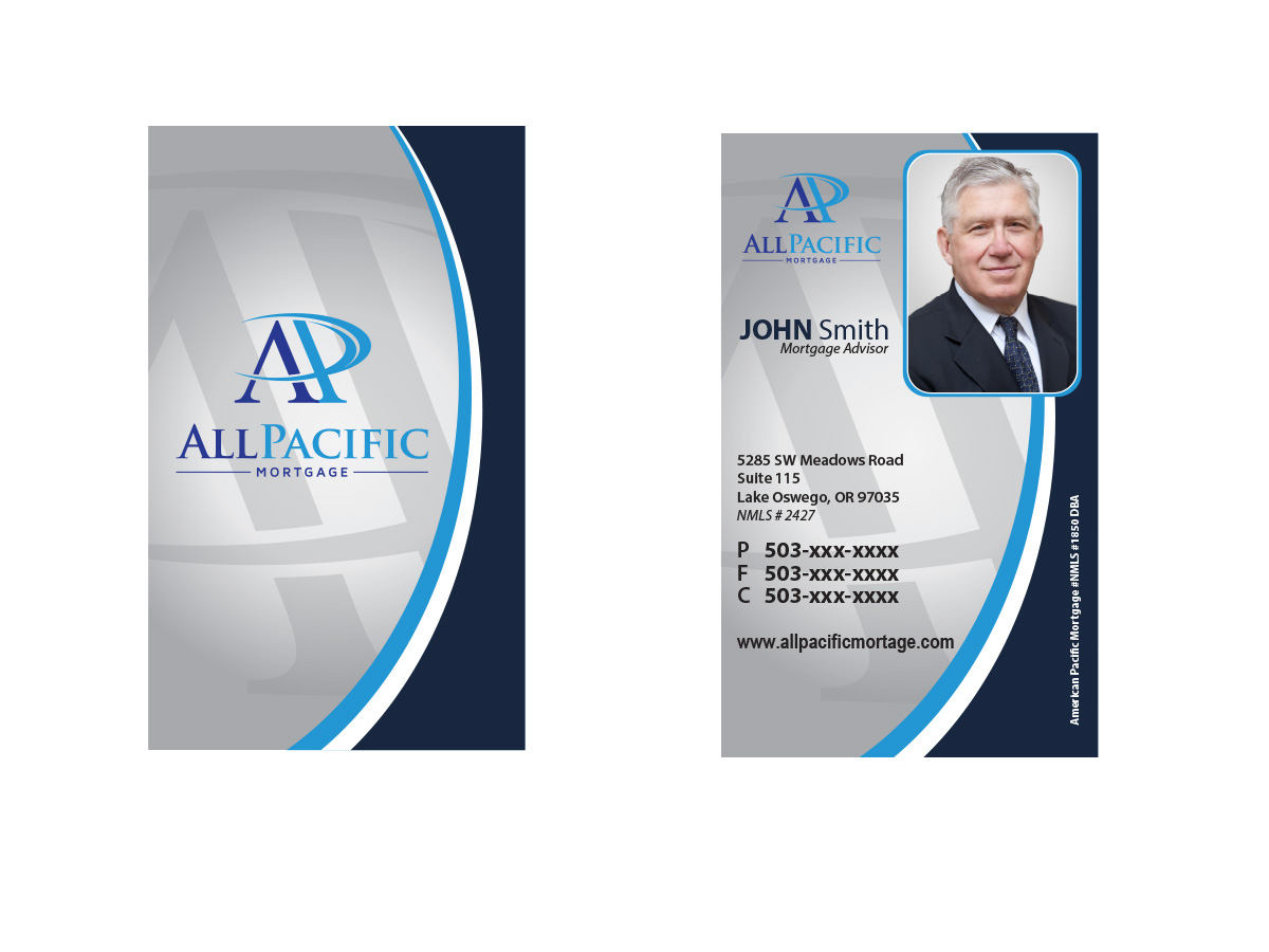 Business Card Design by Soula Vetter for All Pacific Mortgage | Design #3669884