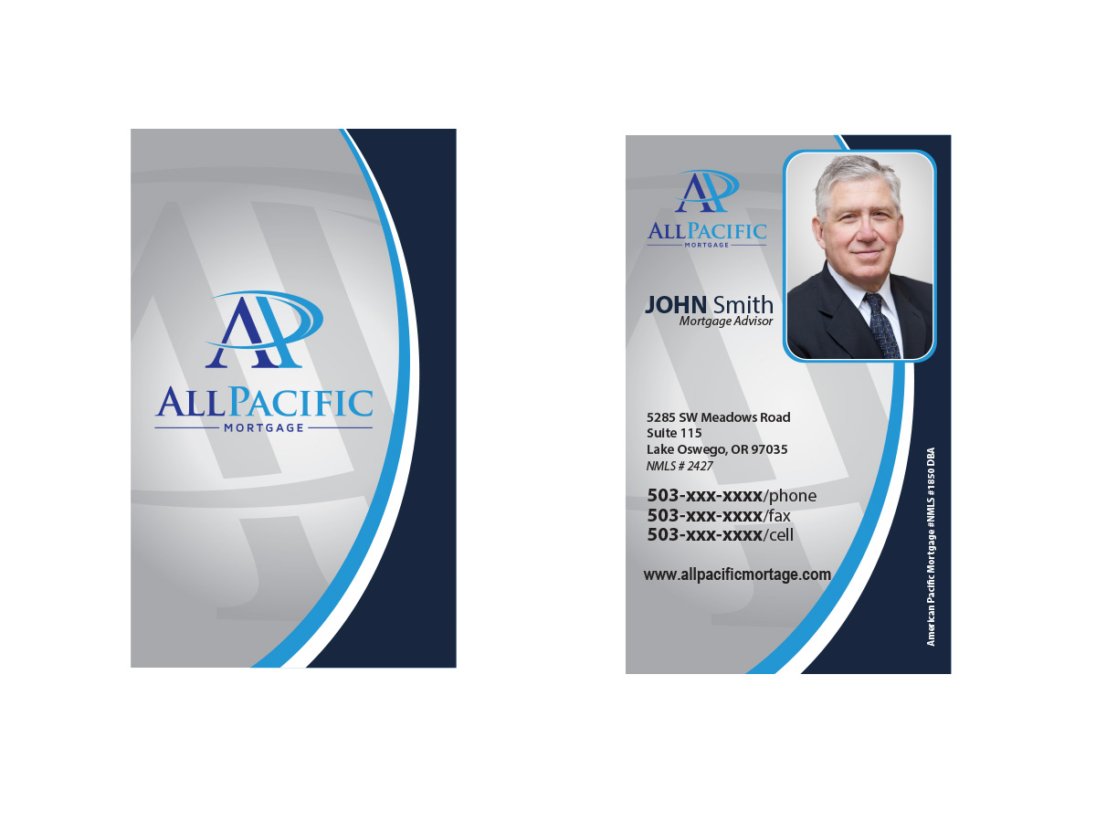 Business Card Design by Soula Vetter for All Pacific Mortgage | Design #3669894