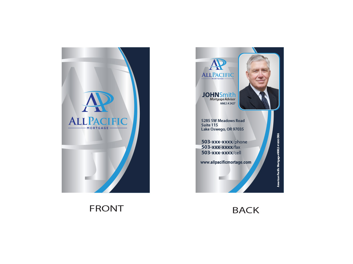 Business Card Design by Soula Vetter for All Pacific Mortgage | Design #3670662