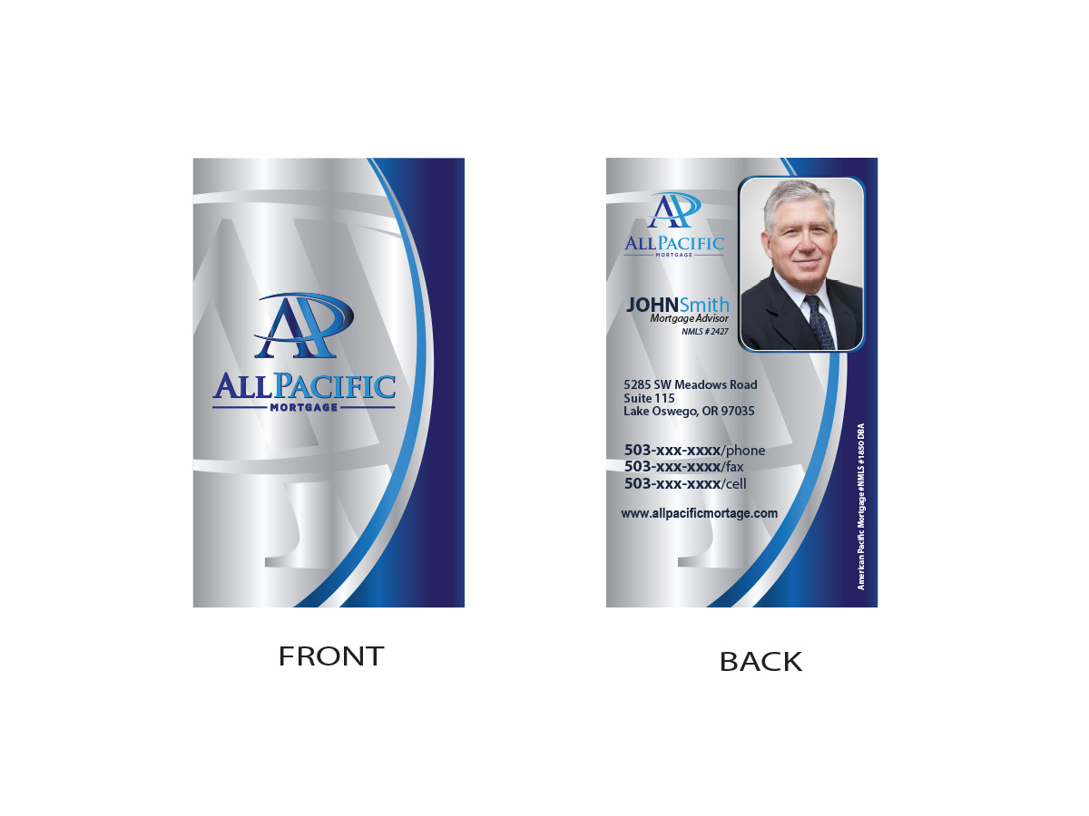 Business Card Design by Soula Vetter for All Pacific Mortgage | Design #3670665