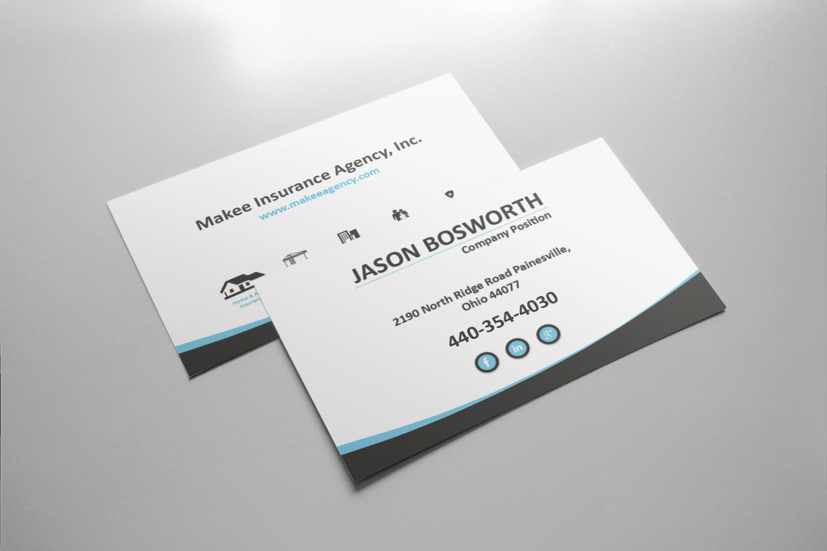 Business Card Design by Cyanide Design for Makee Insurance Agency, inc | Design #3674787