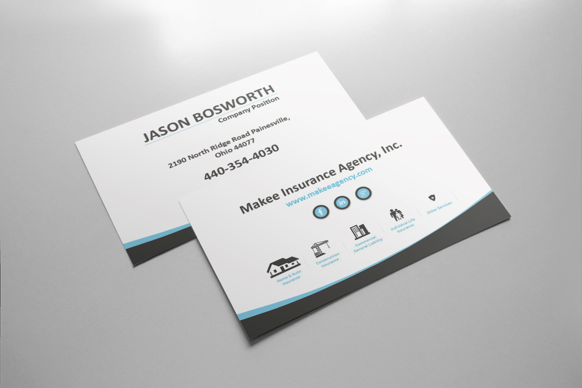 Business Card Design by Cyanide Design for Makee Insurance Agency, inc | Design #3674794