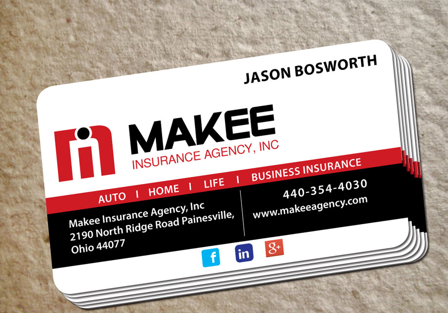 Diseño de Tarjeta de Presentación por Elkana Letting para Makee Insurance Agency, inc | Diseño #3673893