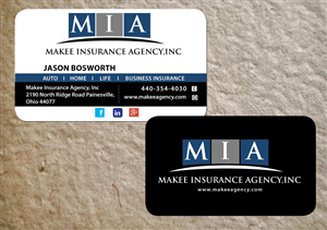 Business Card Design by Elkana Letting for Makee Insurance Agency, inc | Design: #3679193