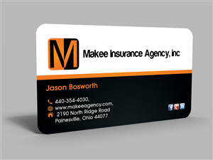 Business Card Design by Hardcore Design for Makee Insurance Agency, inc | Design: #3697200