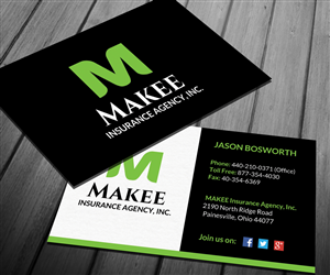 Business Card Design by Sarah Haroon for Makee Insurance Agency, inc | Design: #3682536