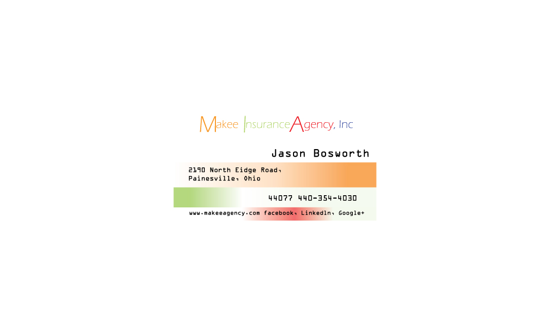 Business Card Design by iarts4u for Makee Insurance Agency, inc | Design #3731807