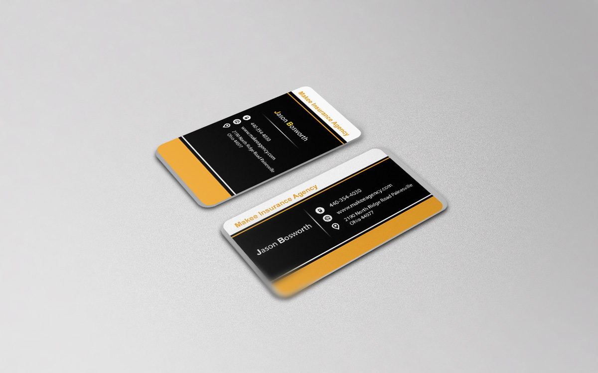 Diseño de Tarjeta de Presentación por ika_iko para Makee Insurance Agency, inc | Diseño #3698703