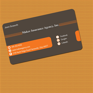 Business Card Design by vishvakarmain for Makee Insurance Agency, inc | Design: #3673288