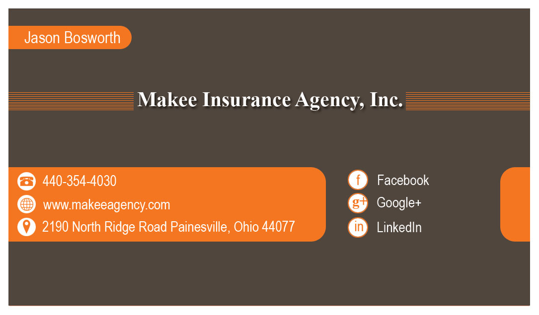 Business Card Design by vishvakarmain for Makee Insurance Agency, inc | Design #3675025