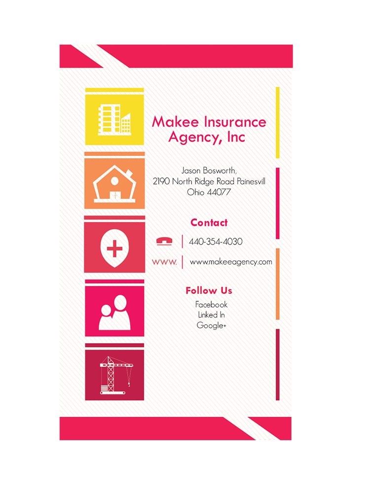 Business Card Design by saurabh7993bhavsar for Makee Insurance Agency, inc | Design #3681077