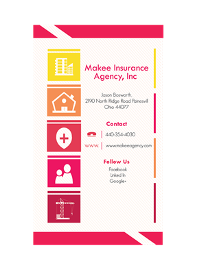 Business Card Design by saurabh7993bhavsar for Makee Insurance Agency, inc | Design: #3681077