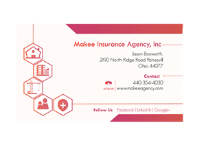 Business Card Design by saurabh7993bhavsar for Makee Insurance Agency, inc | Design: #3681081