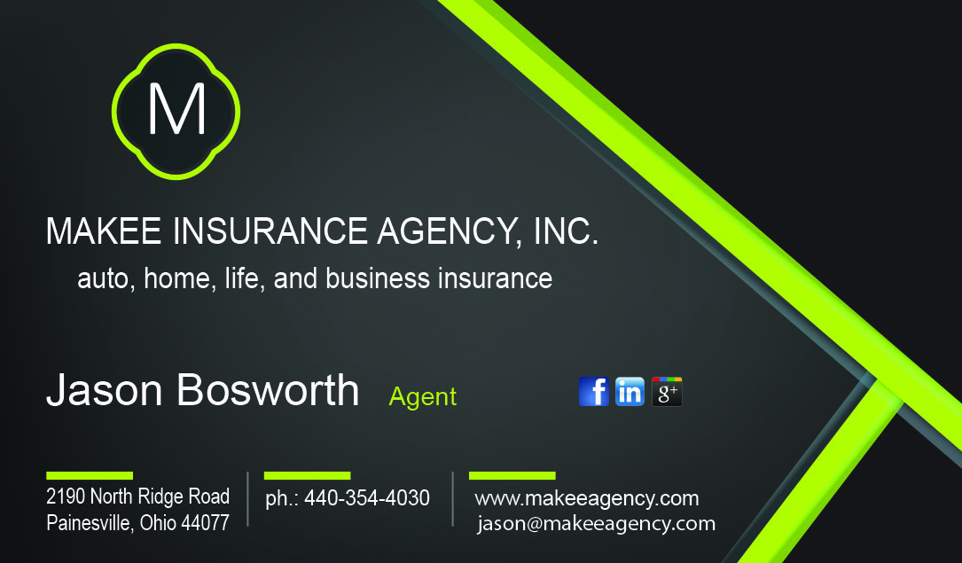 Diseño de Tarjeta de Presentación por Seoirse para Makee Insurance Agency, inc | Diseño #3677183