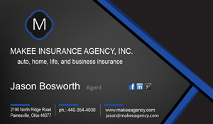 Business Card Design by Seoirse for Makee Insurance Agency, inc | Design: #3682395