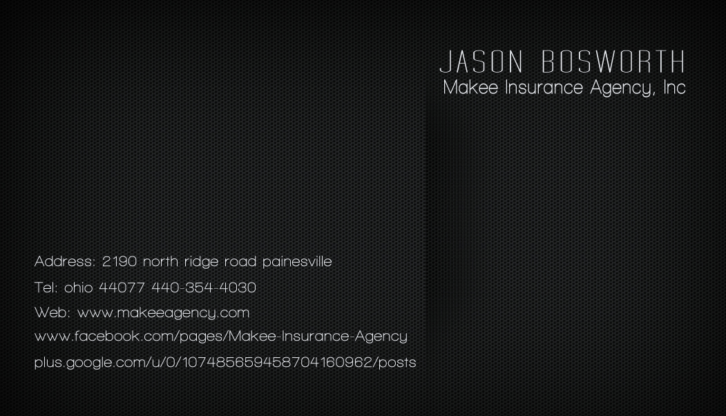 Diseño de Tarjeta de Presentación por munisa nebiyeva para Makee Insurance Agency, inc | Diseño #3669574