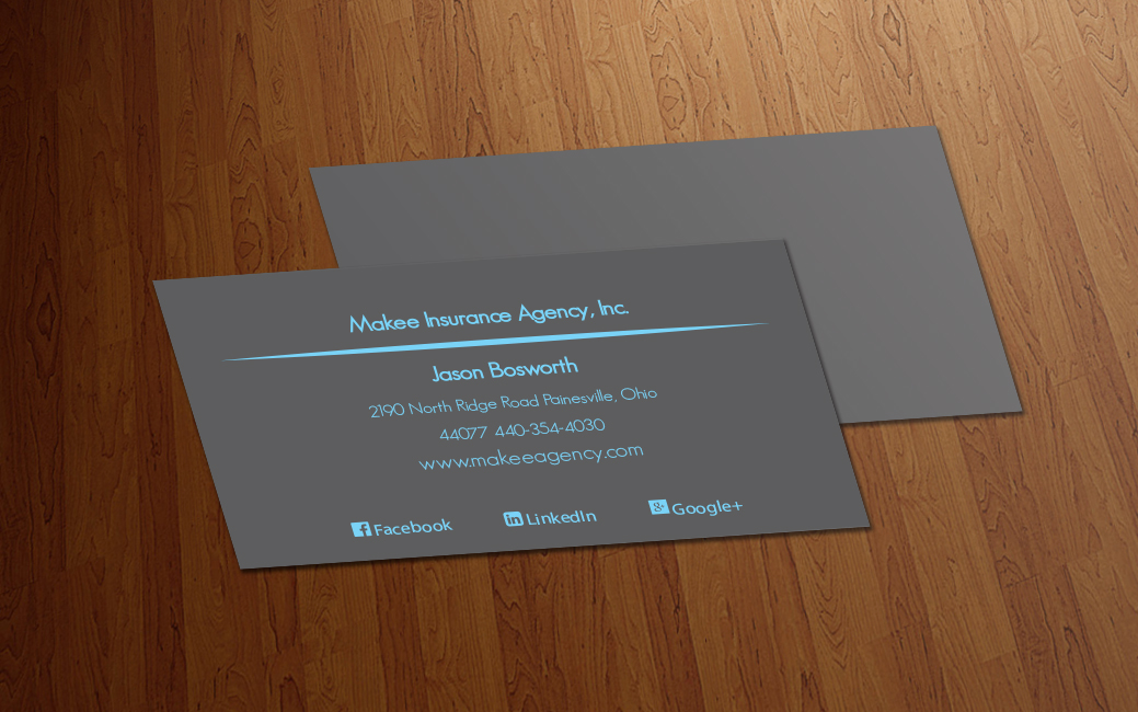 Visitenkarten-Design von Steven Hill für Makee Insurance Agency, inc | Design #3682185