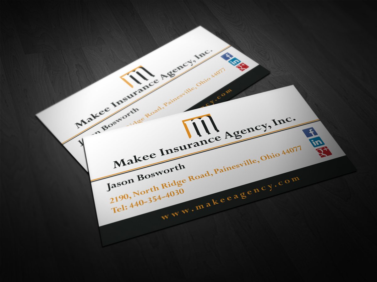 Diseño de Tarjeta de Presentación por Nimo_Designs para Makee Insurance Agency, inc | Diseño #3676893