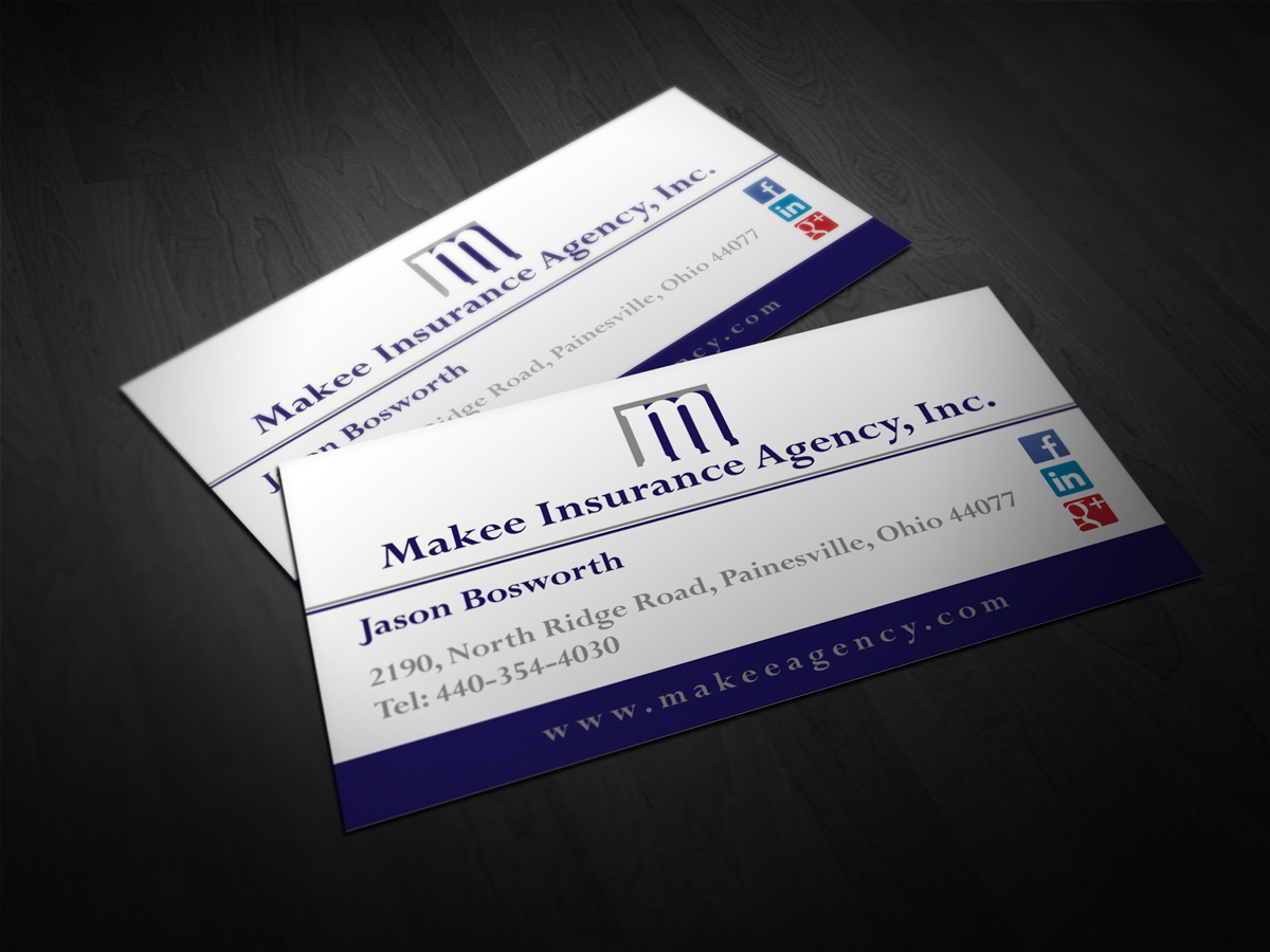 Diseño de Tarjeta de Presentación por Nimo_Designs para Makee Insurance Agency, inc | Diseño #3676897
