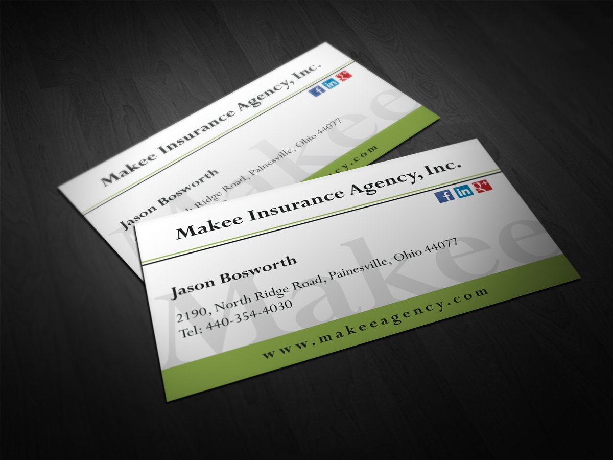 Diseño de Tarjeta de Presentación por Nimo_Designs para Makee Insurance Agency, inc | Diseño #3676903
