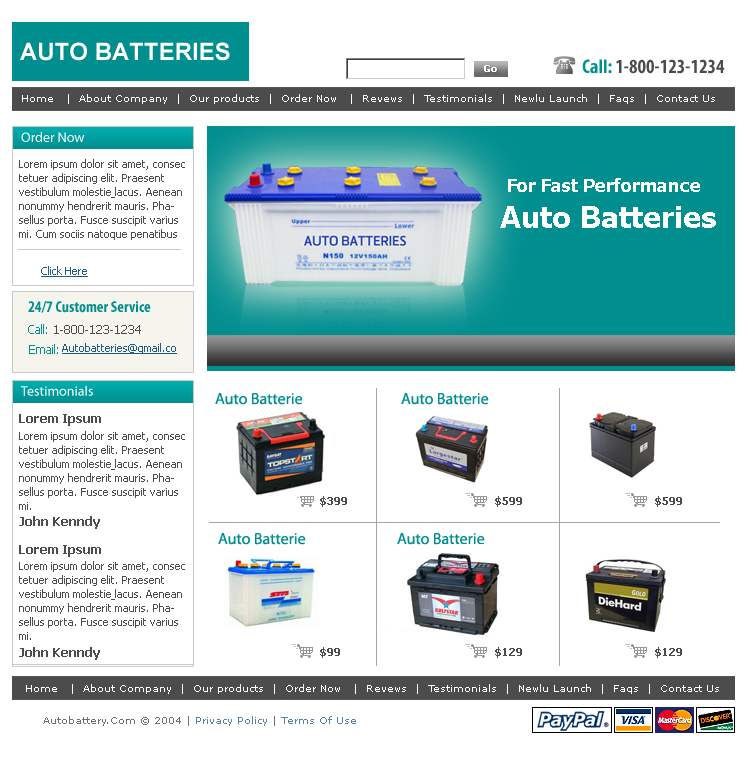 Web Design by pb for this project | Design #984763