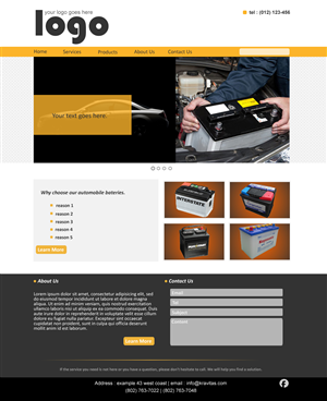 Web Design by VangelTzo for this project | Design: #995169