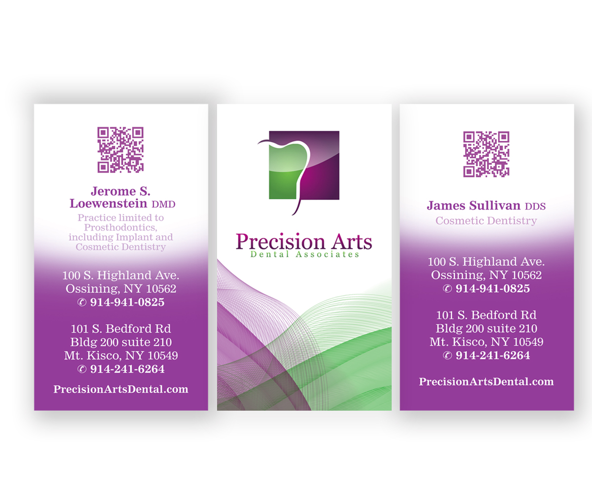 Business Card Design by see why for Precision Arts Dental Associates | Design #3766113