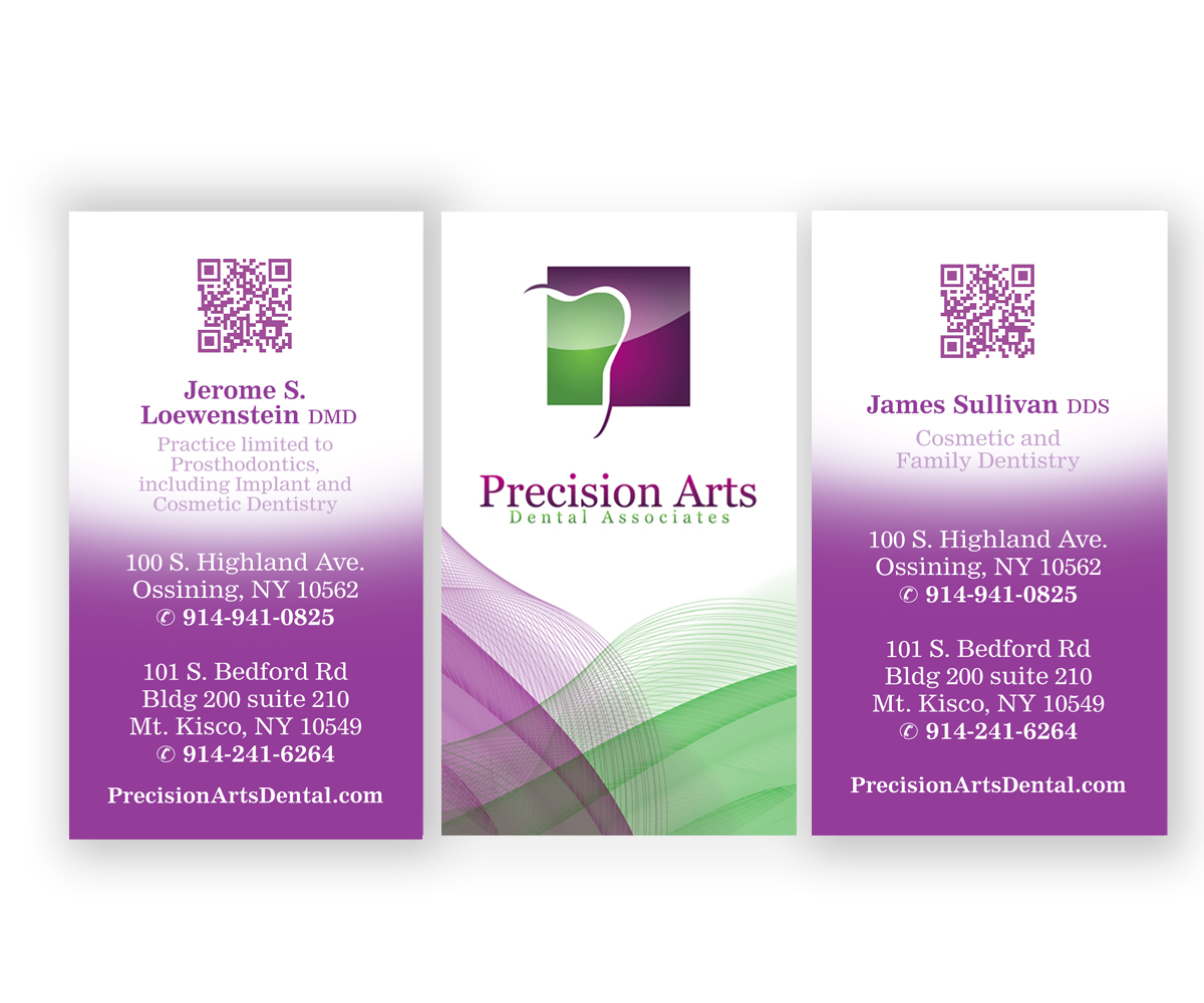 Design de Carte de Visite par see why pour Precision Arts Dental Associates | Design : #3785093