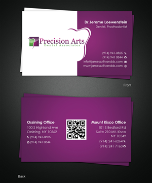 Business Card Design by Pixeleas for Precision Arts Dental Associates | Design: #3736325