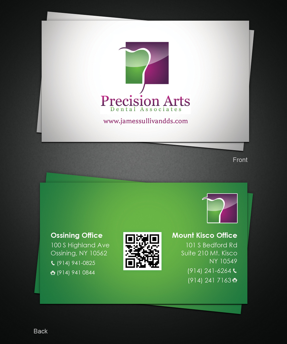 Design de Carte de Visite par Pixeleas pour Precision Arts Dental Associates | Design #3736439