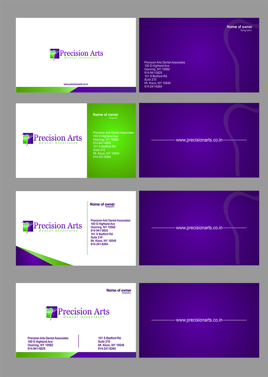 Business Card Design by Chiragu Vinoth for Precision Arts Dental Associates | Design #3695850