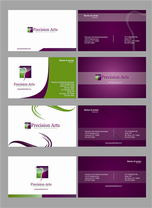 Business Card Design by Chiragu Vinoth for Precision Arts Dental Associates | Design: #3733040