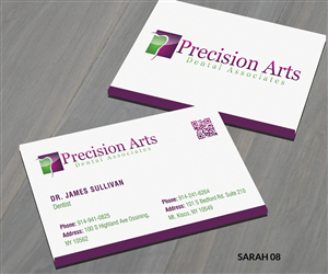 Design de Carte de Visite par Sarah Haroon pour Precision Arts Dental Associates | Design : #3691108