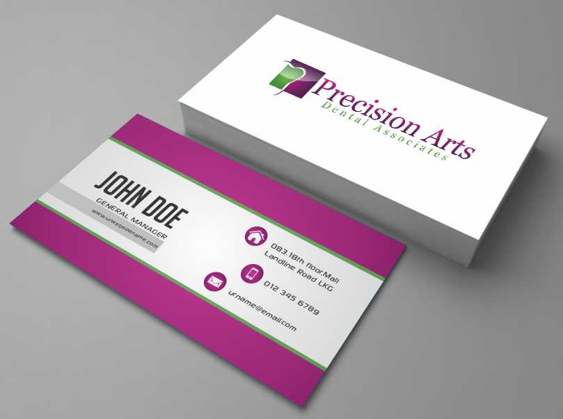 Business Card Design by AwsomeD for Precision Arts Dental Associates | Design #3700543