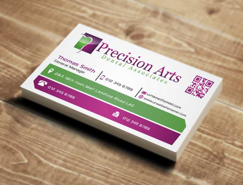 Business Card Design by AwsomeD for Precision Arts Dental Associates | Design #3700544