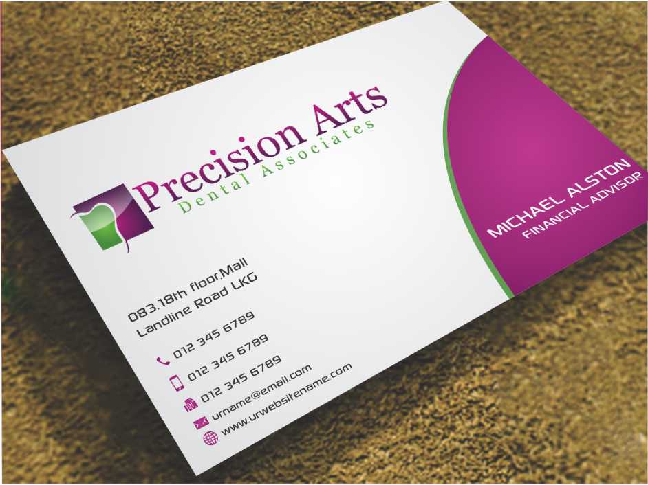 Business Card Design by AwsomeD for Precision Arts Dental Associates | Design #3700546
