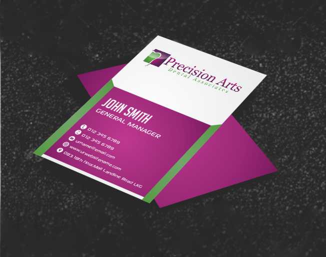 Business Card Design by AwsomeD for Precision Arts Dental Associates | Design #3700548