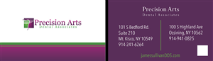 Business Card Design by Perrygraphics for Precision Arts Dental Associates | Design: #3742330