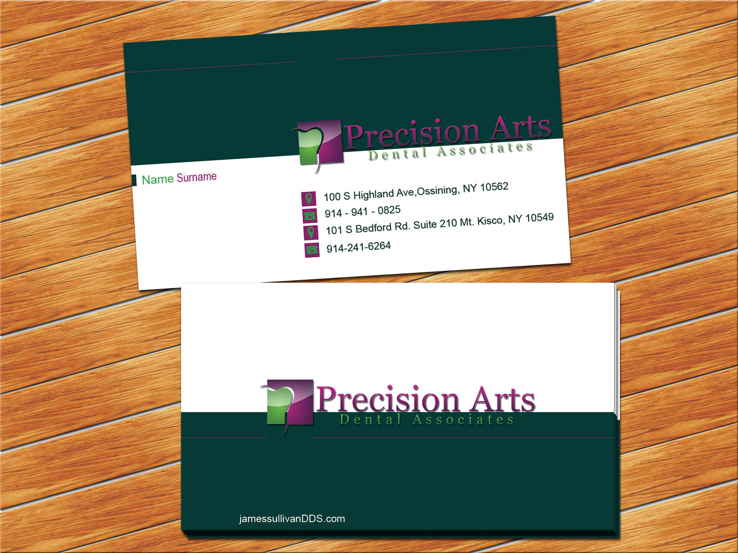 Business Card Design by vishvakarmain for Precision Arts Dental Associates | Design #3699314