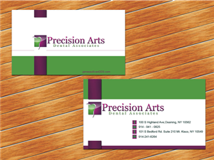 Design de Carte de Visite par vishvakarmain pour Precision Arts Dental Associates | Design : #3699454