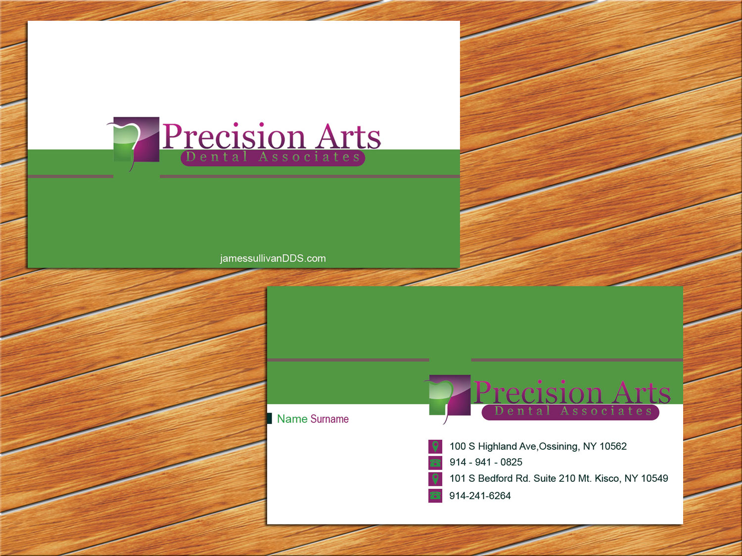 Business Card Design by vishvakarmain for Precision Arts Dental Associates | Design #3699547