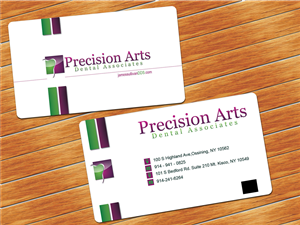 Design de Carte de Visite par vishvakarmain pour Precision Arts Dental Associates | Design : #3705508