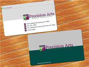 Design de Carte de Visite par vishvakarmain pour Precision Arts Dental Associates | Design : #3705559