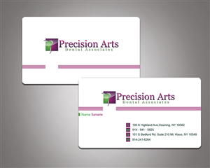Design de Carte de Visite par vishvakarmain pour Precision Arts Dental Associates | Design : #3712958