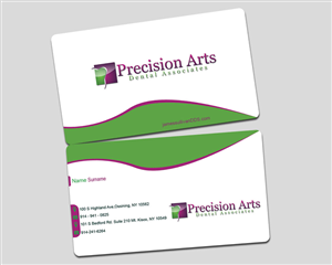 Design de Carte de Visite par vishvakarmain pour Precision Arts Dental Associates | Design : #3725147
