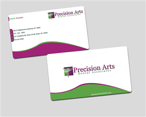 Design de Carte de Visite par vishvakarmain pour Precision Arts Dental Associates | Design : #3730886