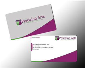 Design de Carte de Visite par vishvakarmain pour Precision Arts Dental Associates | Design : #3735270