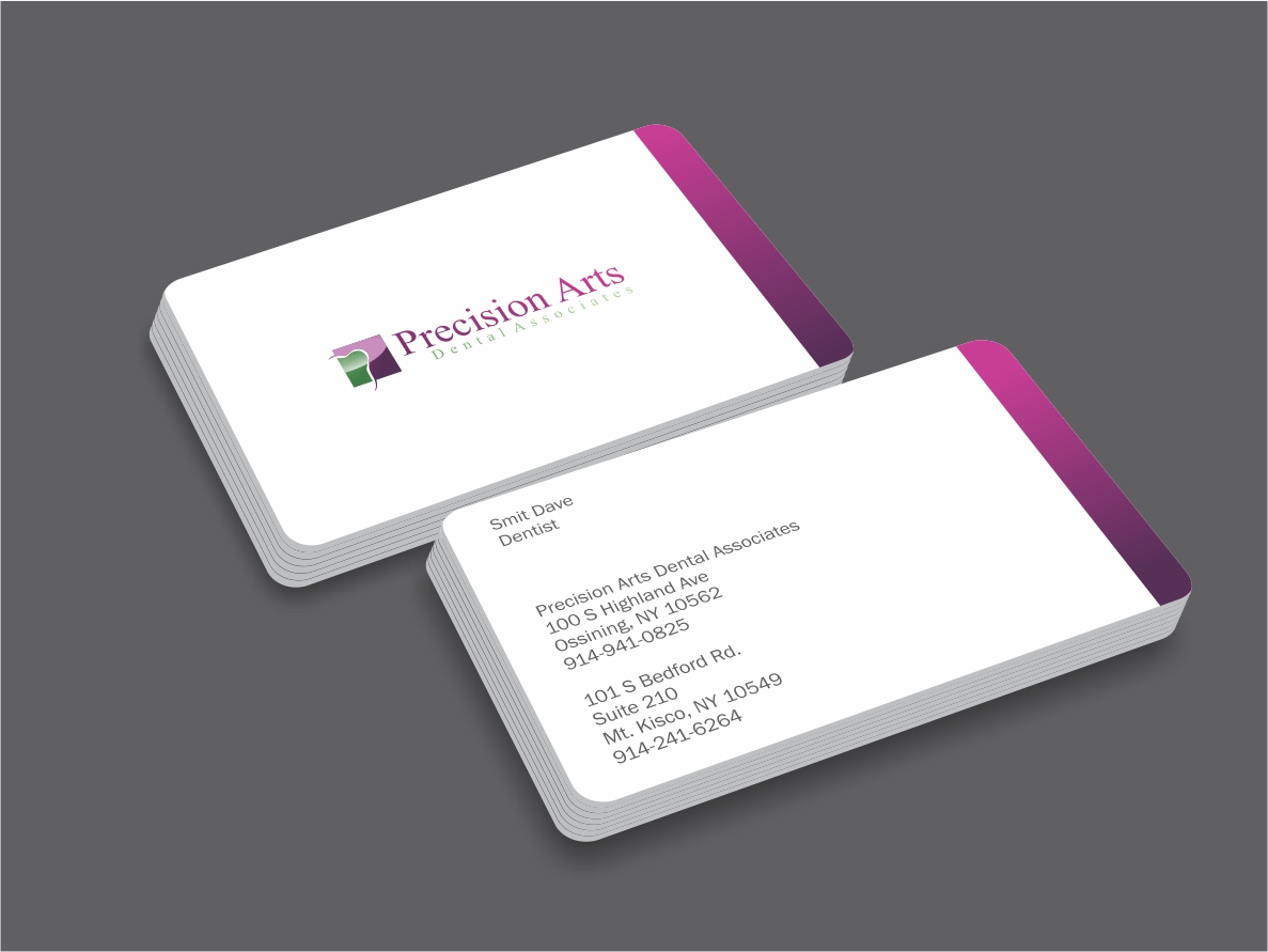 Business Card Design by Logocraft for Precision Arts Dental Associates | Design #3719770
