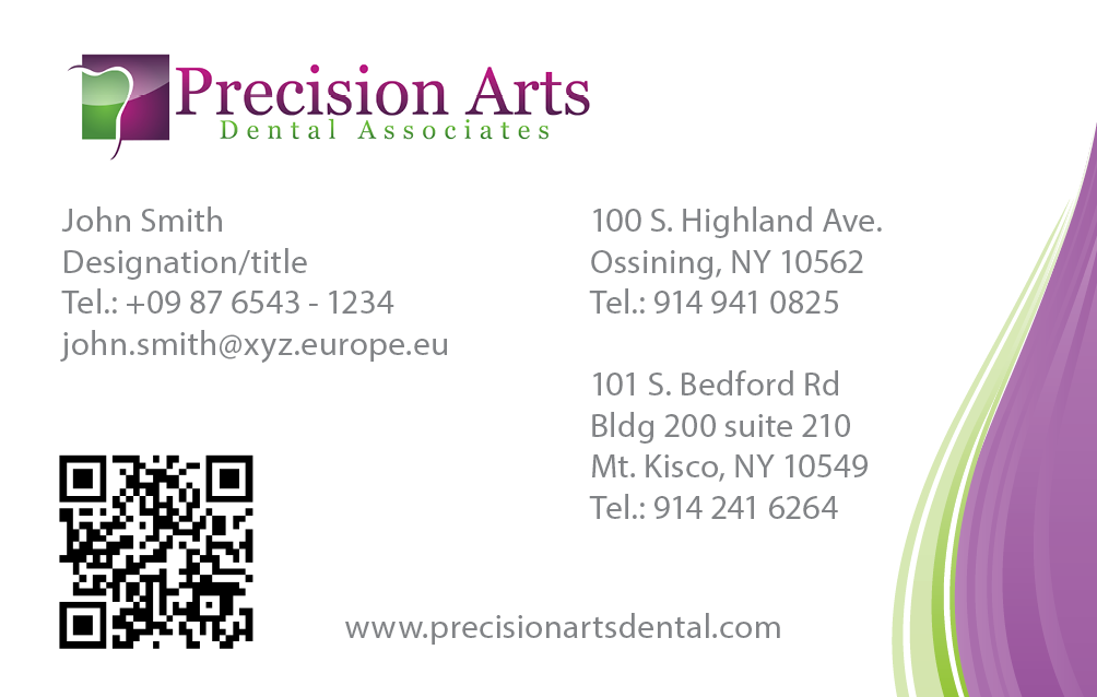 Business Card Design by FCJ_GRAPHICS for Precision Arts Dental Associates | Design #3746270